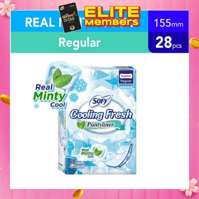 SOFY Sofy Cooling Fresh Regular Pantyliner 155mm 28s