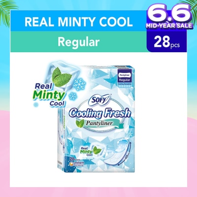 SOFY Sofy Cooling Fresh Regular Pantyliner 155mm 28s