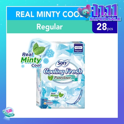 SOFY Sofy Cooling Fresh Regular Pantyliner 155mm 28s