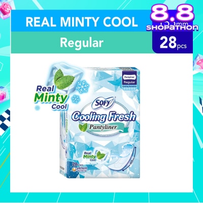 SOFY Sofy Cooling Fresh Regular Pantyliner 155mm 28s