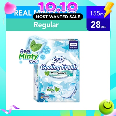 SOFY Sofy Cooling Fresh Regular Pantyliner 155mm 28s image