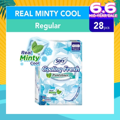 SOFY Sofy Cooling Fresh Regular Pantyliner 155mm 28s