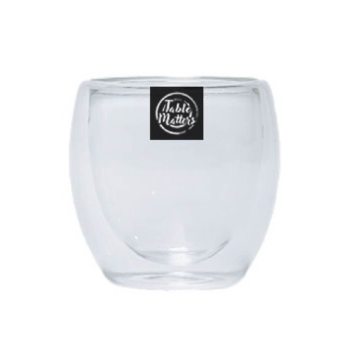 TAIKYU Double Wall Coffee Glass CGDW33080 (High Quality And Lead-Free Glass) 100ml