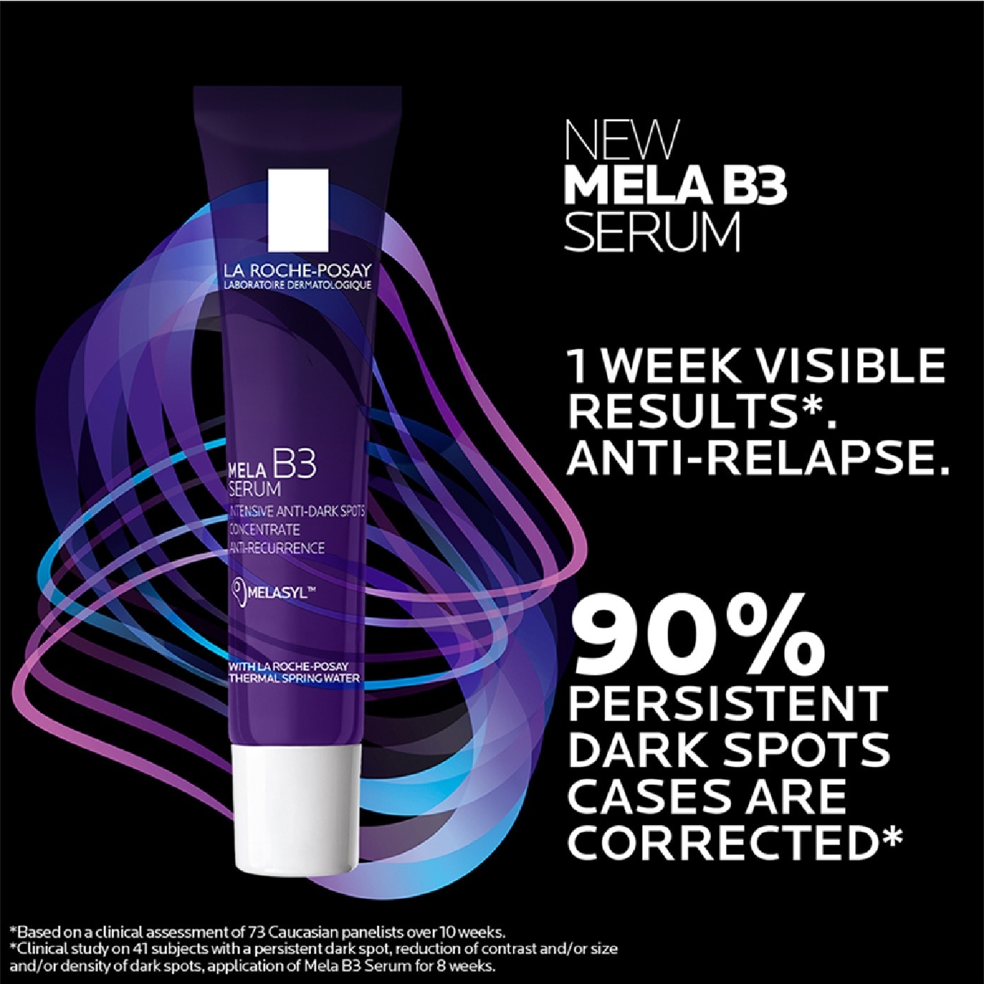Anti-Dark Spot Routine Kit consists Mela B3 Serum 10ml + Anthelios Anti Darkspot 3ml x 2s