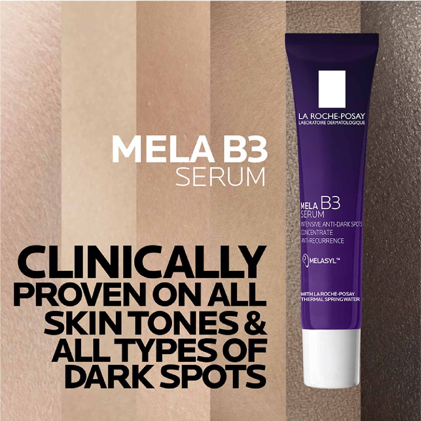Anti-Dark Spot Routine Kit consists Mela B3 Serum 10ml + Anthelios Anti Darkspot 3ml x 2s