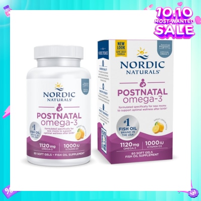 NORDIC NATURALS Postnatal Omega-3 Fish Oil Softgel 60s (Expiry: Feb`2026)