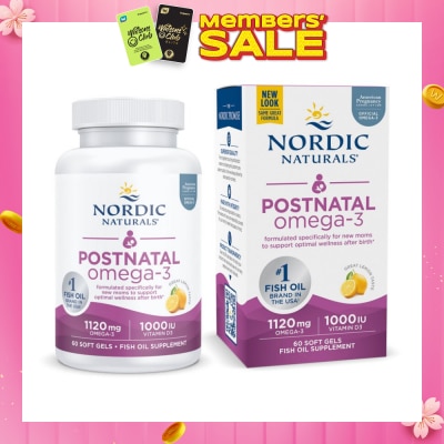 NORDIC NATURALS Postnatal Omega3 60 Soft Gels