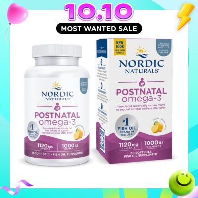 NORDIC NATURALS Postnatal Omega3 60 Soft Gels image