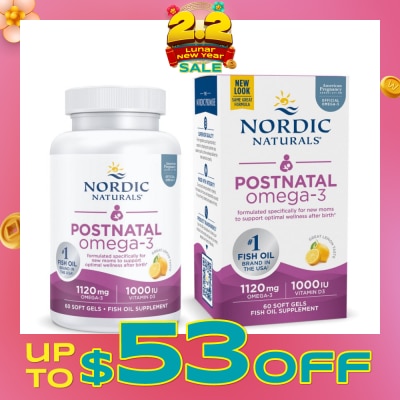 NORDIC NATURALS Postnatal Omega3 60 Soft Gels