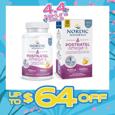 NORDIC NATURALS - Postnatal Omega3 60 Soft Gels