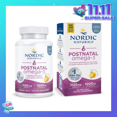 NORDIC NATURALS Postnatal Omega-3 Fish Oil Softgel 60s (Expiry: Feb`2026)