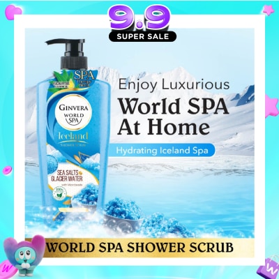 GINVERA - World Spa Swiss Shower Scrub Glacier Water & Sea Salts 750ml image