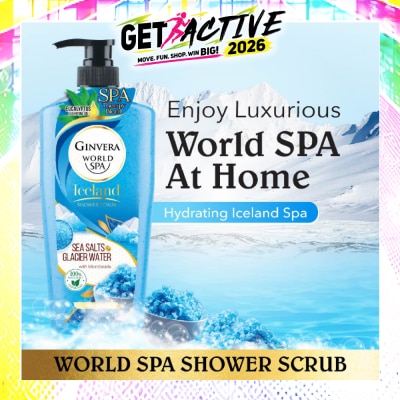 GINVERA - World Spa Swiss Shower Scrub Glacier Water & Sea Salts 750ml image