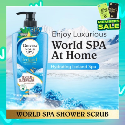 GINVERA World Spa Swiss Shower Scrub Glacier Water & Sea Salts 750ml