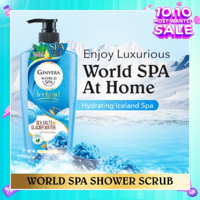 GINVERA World Spa Swiss Shower Scrub Glacier Water & Sea Salts 750ml