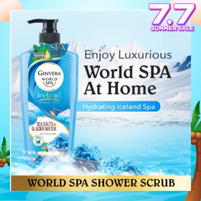 GINVERA World Spa Swiss Shower Scrub Glacier Water & Sea Salts 750ml