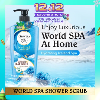 GINVERA World Spa Swiss Shower Scrub Glacier Water & Sea Salts 750ml
