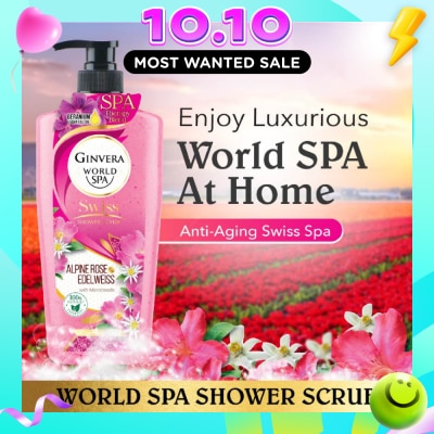 GINVERA World Spa Swiss Shower Scrub Alpine Rose & Edelweiss 750g image