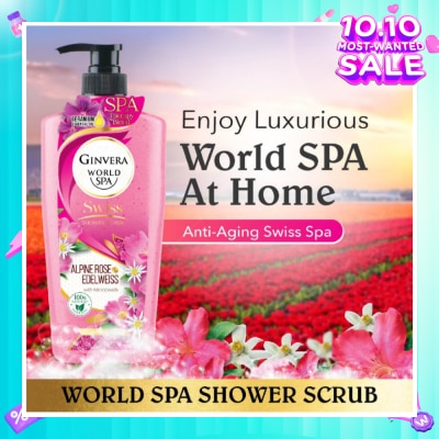 GINVERA World Spa Swiss Shower Scrub Alpine Rose & Edelweiss 750g