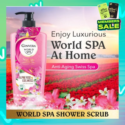 GINVERA World Spa Swiss Shower Scrub Alpine Rose & Edelweiss 750g