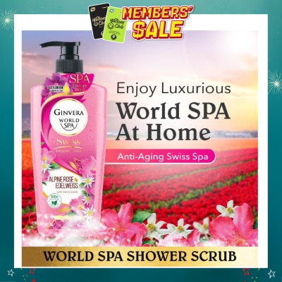GINVERA - World Spa Swiss Shower Scrub Alpine Rose & Edelweiss 750g