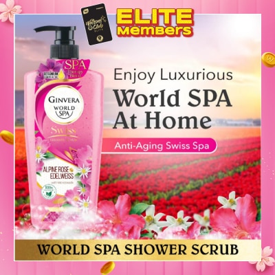 GINVERA World Spa Swiss Shower Scrub Alpine Rose & Edelweiss 750g