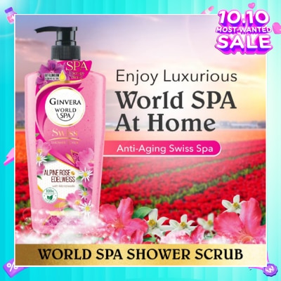 GINVERA World Spa Swiss Shower Scrub Alpine Rose & Edelweiss 750g