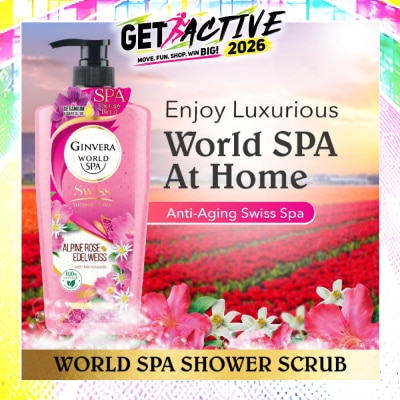 GINVERA - World Spa Swiss Shower Scrub Alpine Rose & Edelweiss 750g image