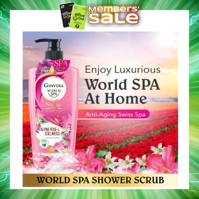 GINVERA - World Spa Swiss Shower Scrub Alpine Rose & Edelweiss 750g