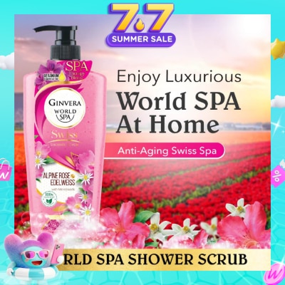 GINVERA - World Spa Swiss Shower Scrub Alpine Rose & Edelweiss 750g