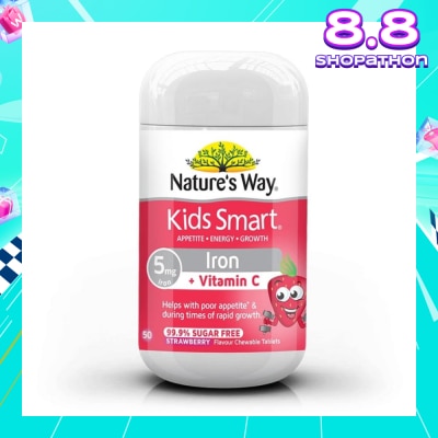 NATURES WAY Kids Smart Iron 50 Chewable Tablets