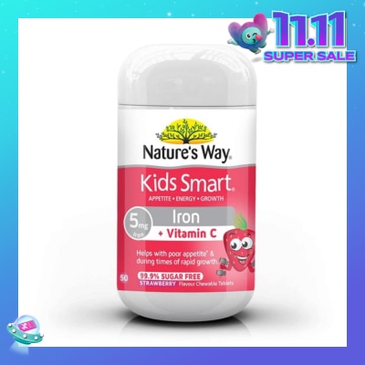 NATURES WAY Kids Smart Iron 50 Chewable Tablets