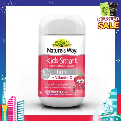 NATURES WAY Kids Smart Iron 50 Chewable Tablets