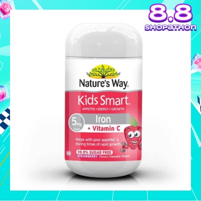 NATURES WAY Kids Smart Iron 50 Chewable Tablets