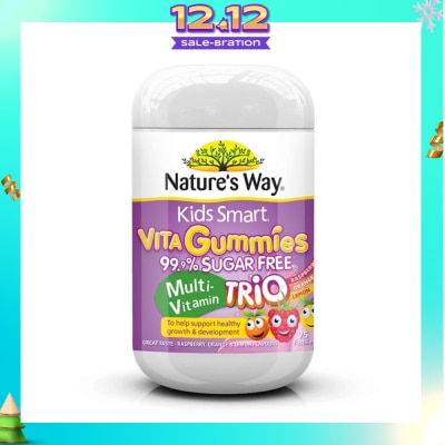 NATURES WAY Kids Smart Vita Gummies Sugar Free Multi Trio 75 Pastilles (Expiry: Apr`2026)