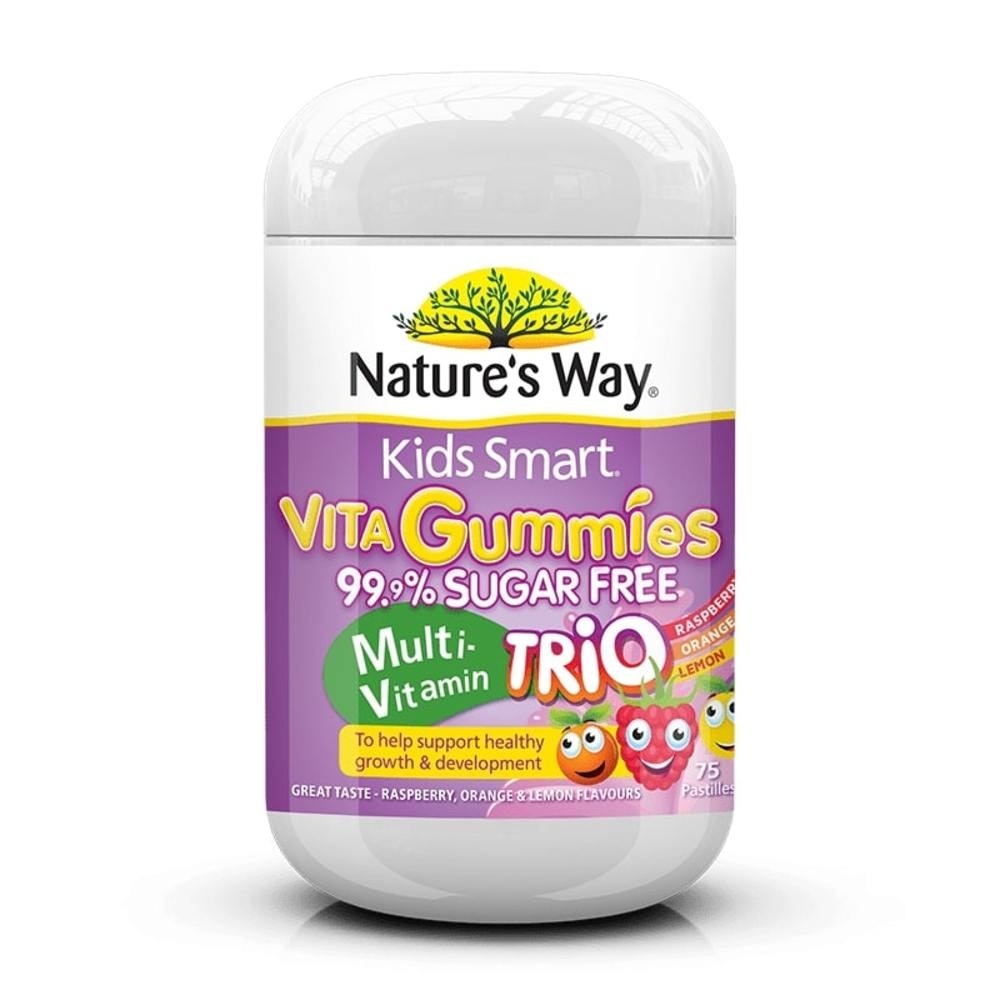 Kids Smart Vita Gummies Sugar Free Multi Trio 75 Pastilles