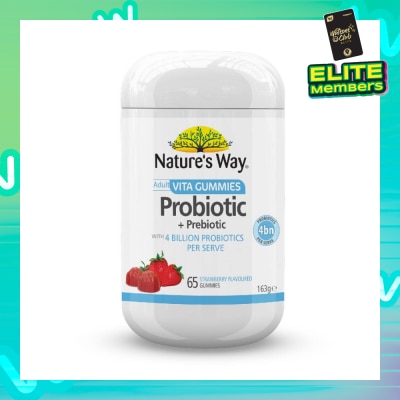 NATURES WAY Adult Gummies Probiotic Sugar Free (No Artificial Colours & Flavour) 65s