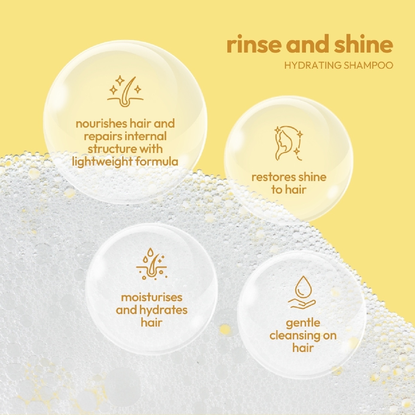 Rinse and Shine Hydrating Shampoo Spiced Citrus 500ml