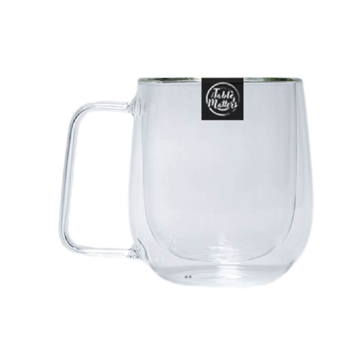 TAIKYU Double Wall Drinking Mug CGDW34250 (High Quality And Lead-Free Glass) 270ml
