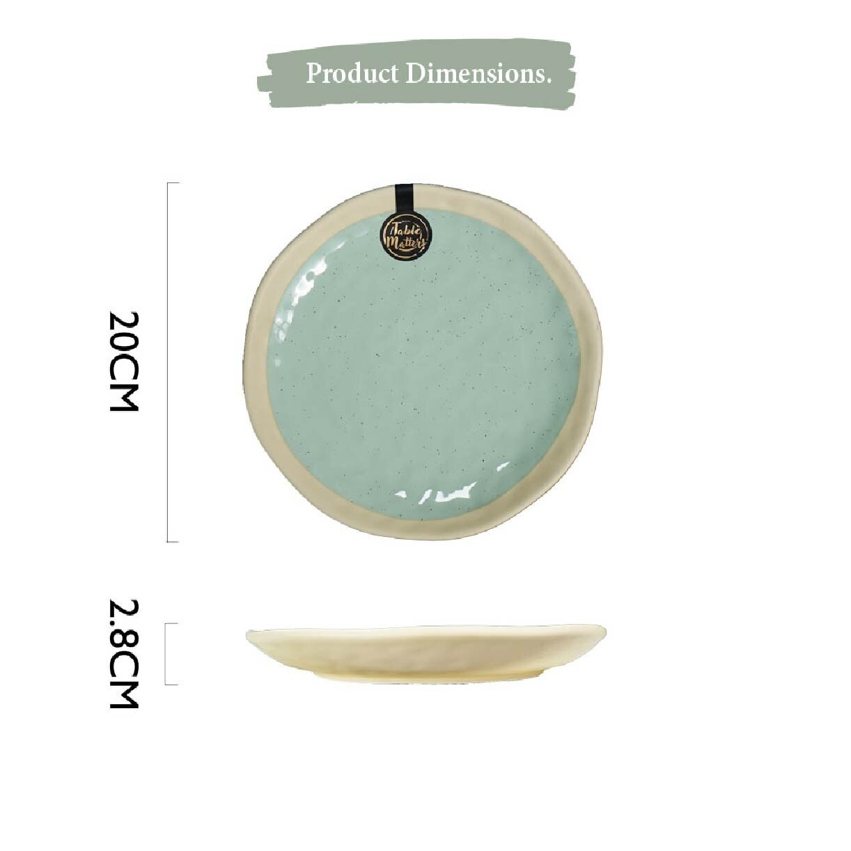 8 inch Rice Plate TM41080 Tsuchi Mint 1s