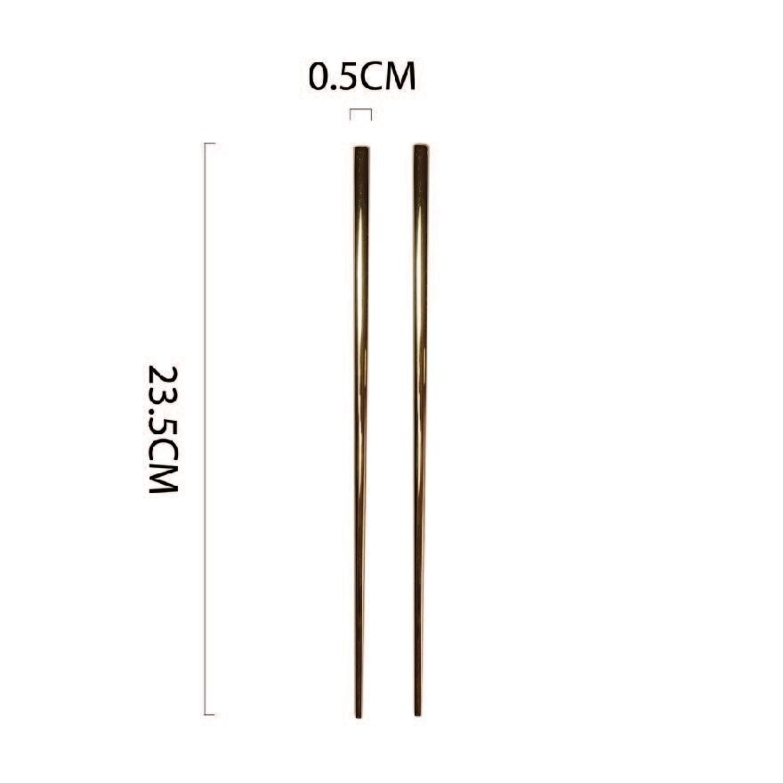 Waltz Stainless Steel Gold Chopstick USGD89004 (Set of 4) 1s