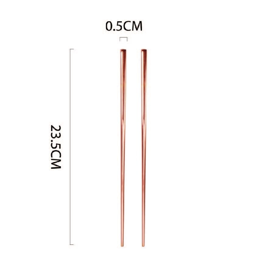 Waltz Stainless Steel Rose Gold Chopstick USRG89004 (Set of 4) 1s