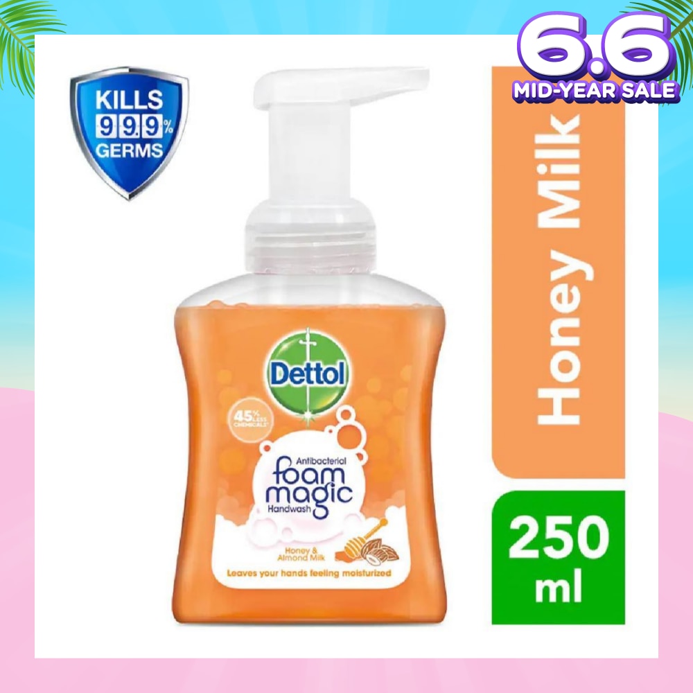 Anti-Bacterial Foaming Hand Wash Honey Milk (Kills 99.9% Germs) 250ml
