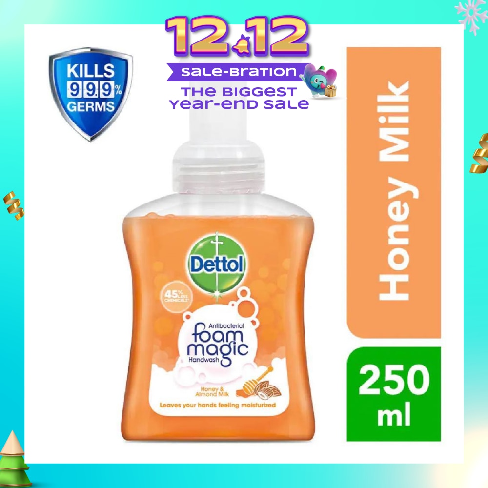 Anti-Bacterial Foaming Hand Wash Honey Milk (Kills 99.9% Germs) 250ml