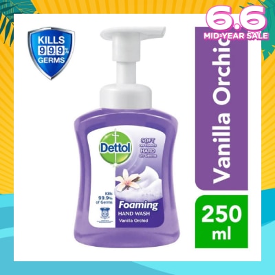 DETTOL Anti-Bacterial Foaming Hand Wash Vanilla Orchid (Kills 99.9% Germs) 250ml