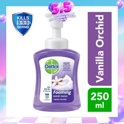 DETTOL - Anti-Bacterial Foaming Hand Wash Vanilla Orchid (Kills 99.9% Germs) 250ml