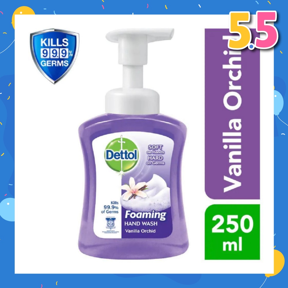 Anti-Bacterial Foaming Hand Wash Vanilla Orchid (Kills 99.9% Germs) 250ml