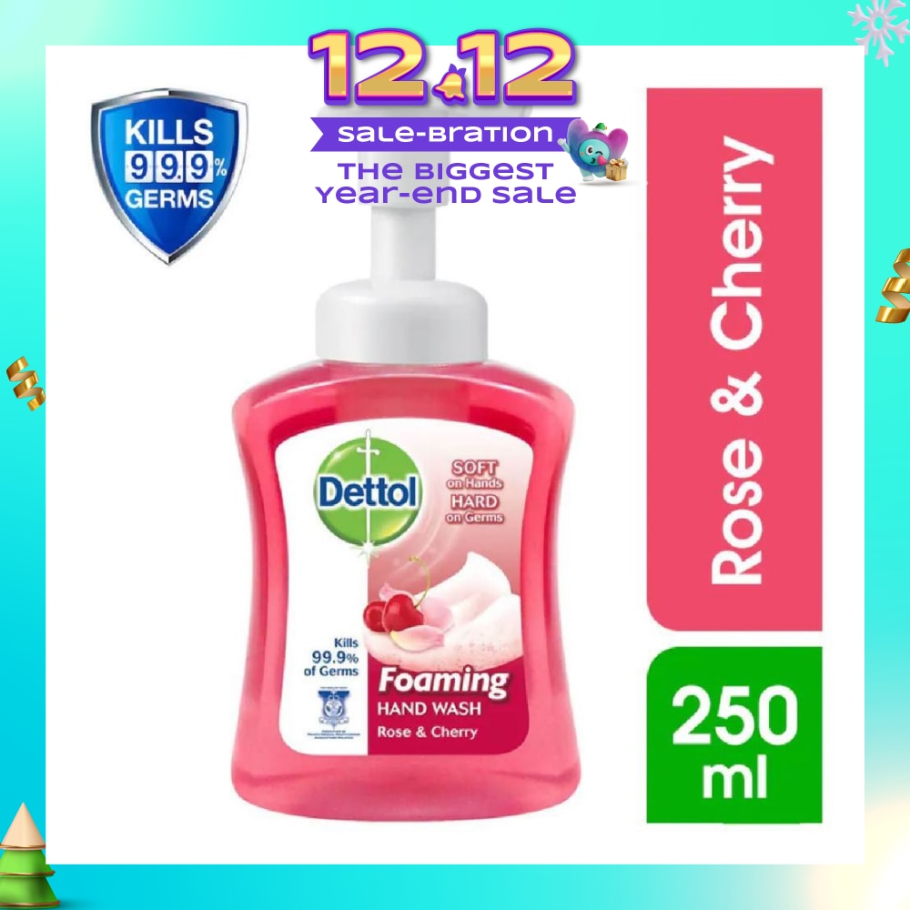 Anti-Bacterial Foaming Hand Wash Rose Cherry (Kills 99.9% Germs) 250ml