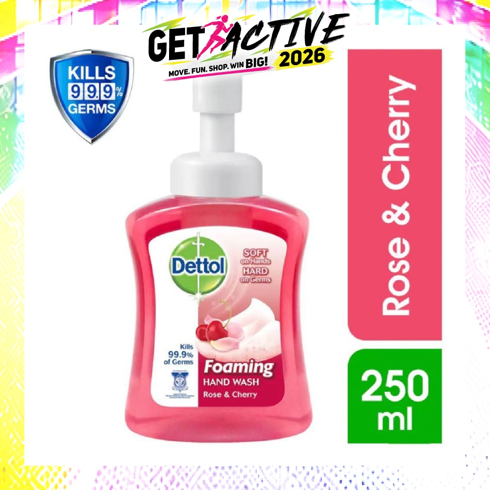 Anti-Bacterial Foaming Hand Wash Rose Cherry (Kills 99.9% Germs) 250ml image