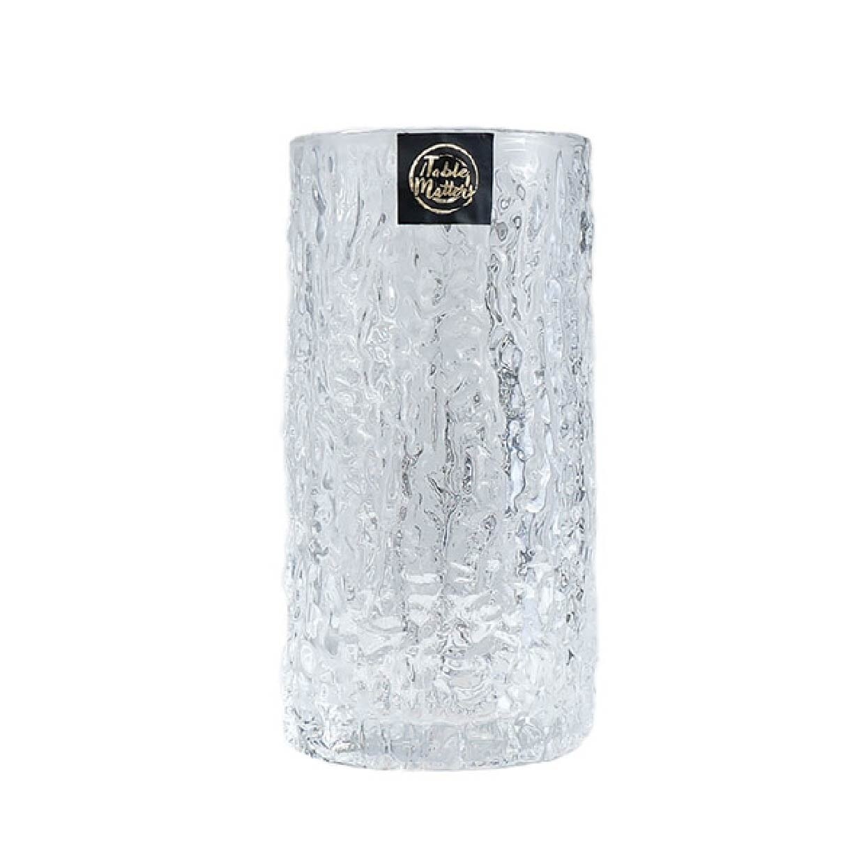 TAIKYU Bark Textured Drinking Glass CGDB33400 (High Quality And Lead-Free Glass) 350ml